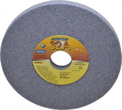 Norton - 7" Diam x 1-1/4" Hole x 1/2" Thick, I Hardness, 46 Grit Surface Grinding Wheel - Aluminum Oxide, Type 1, Coarse Grade, 3,600 Max RPM, Vitrified Bond, No Recess - Industrial Tool & Supply