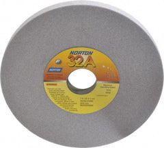 Norton - 7" Diam x 1-1/4" Hole x 1/2" Thick, K Hardness, 80 Grit Surface Grinding Wheel - Aluminum Oxide, Type 1, Medium Grade, 3,600 Max RPM, Vitrified Bond, No Recess - Industrial Tool & Supply