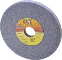 Norton - 7" Diam x 1-1/4" Hole x 1/2" Thick, K Hardness, 46 Grit Surface Grinding Wheel - Aluminum Oxide, Type 1, Coarse Grade, 3,600 Max RPM, Vitrified Bond, No Recess - Industrial Tool & Supply