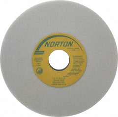 Norton - 7" Diam x 1-1/4" Hole x 1/2" Thick, I Hardness, 46 Grit Surface Grinding Wheel - Aluminum Oxide, Type 1, Coarse Grade, 3,600 Max RPM, Vitrified Bond, No Recess - Industrial Tool & Supply
