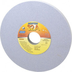 Norton - 7" Diam x 1-1/4" Hole x 1/2" Thick, I Hardness, 100 Grit Surface Grinding Wheel - Aluminum Oxide, Type 1, Fine Grade, 3,600 Max RPM, Vitrified Bond, No Recess - Industrial Tool & Supply