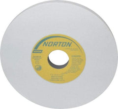 Norton - 7" Diam x 1-1/4" Hole x 1/2" Thick, I Hardness, 100 Grit Surface Grinding Wheel - Aluminum Oxide, Type 1, Fine Grade, 3,600 Max RPM, Vitrified Bond, No Recess - Industrial Tool & Supply