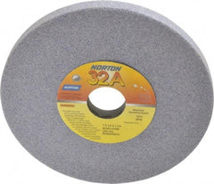 Norton - 7" Diam x 1-1/4" Hole x 1/2" Thick, H Hardness, 60 Grit Surface Grinding Wheel - Aluminum Oxide, Type 1, Medium Grade, 3,600 Max RPM, Vitrified Bond, No Recess - Industrial Tool & Supply