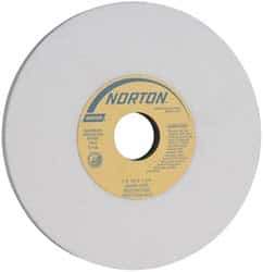 Norton - 7" Diam x 1-1/4" Hole x 1/2" Thick, I Hardness, 60 Grit Surface Grinding Wheel - Aluminum Oxide, Type 1, Medium Grade, 3,600 Max RPM, Vitrified Bond, No Recess - Industrial Tool & Supply