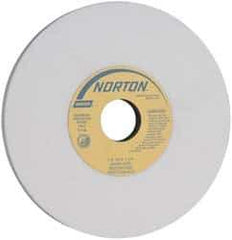 Norton - 7" Diam x 1-1/4" Hole x 1/2" Thick, I Hardness, 60 Grit Surface Grinding Wheel - Aluminum Oxide, Type 1, Medium Grade, 3,600 Max RPM, Vitrified Bond, No Recess - Industrial Tool & Supply