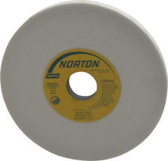 Norton - 7" Diam x 1-1/4" Hole x 1/2" Thick, J Hardness, 80 Grit Surface Grinding Wheel - Aluminum Oxide, Type 1, Medium Grade, 3,600 Max RPM, Vitrified Bond, No Recess - Industrial Tool & Supply