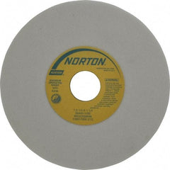 Norton - 7" Diam x 1-1/4" Hole x 1/4" Thick, I Hardness, 60 Grit Surface Grinding Wheel - Aluminum Oxide, Type 1, Medium Grade, 3,600 Max RPM, Vitrified Bond, No Recess - Industrial Tool & Supply