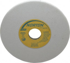 Norton - 7" Diam x 1-1/4" Hole x 1/4" Thick, J Hardness, 60 Grit Surface Grinding Wheel - Aluminum Oxide, Type 1, Medium Grade, 3,600 Max RPM, Vitrified Bond, No Recess - Industrial Tool & Supply