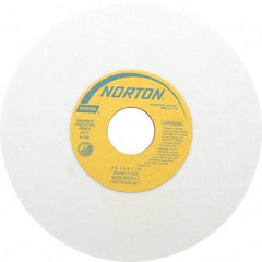 Norton - 7" Diam x 1-1/4" Hole x 1/4" Thick, K Hardness, 80 Grit Surface Grinding Wheel - Aluminum Oxide, Type 1, Medium Grade, 3,600 Max RPM, Vitrified Bond, No Recess - Industrial Tool & Supply