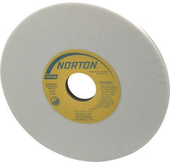 Norton - 7" Diam x 1-1/4" Hole x 1/4" Thick, J Hardness, 80 Grit Surface Grinding Wheel - Aluminum Oxide, Type 1, Medium Grade, 3,600 Max RPM, Vitrified Bond, No Recess - Industrial Tool & Supply