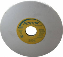 Norton - 7" Diam x 1-1/4" Hole x 1/4" Thick, H Hardness, 100 Grit Surface Grinding Wheel - Aluminum Oxide, Type 1, Fine Grade, 3,600 Max RPM, Vitrified Bond, No Recess - Industrial Tool & Supply