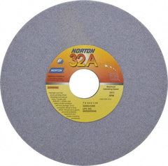 Norton - 7" Diam x 1-1/4" Hole x 1/4" Thick, I Hardness, 60 Grit Surface Grinding Wheel - Aluminum Oxide, Type 1, Medium Grade, 3,600 Max RPM, Vitrified Bond, No Recess - Industrial Tool & Supply
