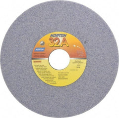 Norton - 7" Diam x 1-1/4" Hole x 1/4" Thick, H Hardness, 46 Grit Surface Grinding Wheel - Aluminum Oxide, Type 1, Coarse Grade, 3,600 Max RPM, Vitrified Bond, No Recess - Industrial Tool & Supply