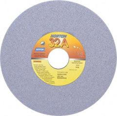 Norton - 7" Diam x 1-1/4" Hole x 1/4" Thick, K Hardness, 60 Grit Surface Grinding Wheel - Aluminum Oxide, Type 1, Medium Grade, 3,600 Max RPM, Vitrified Bond, No Recess - Industrial Tool & Supply