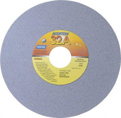 Norton - 7" Diam x 1-1/4" Hole x 1/4" Thick, I Hardness, 80 Grit Surface Grinding Wheel - Aluminum Oxide, Type 1, Medium Grade, 3,600 Max RPM, Vitrified Bond, No Recess - Industrial Tool & Supply