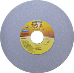 Norton - 7" Diam x 1-1/4" Hole x 1/4" Thick, J Hardness, 80 Grit Surface Grinding Wheel - Aluminum Oxide, Type 1, Medium Grade, 3,600 Max RPM, Vitrified Bond, No Recess - Industrial Tool & Supply