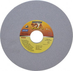 Norton - 7" Diam x 1-1/4" Hole x 1/4" Thick, J Hardness, 100 Grit Surface Grinding Wheel - Aluminum Oxide, Type 1, Fine Grade, 3,600 Max RPM, Vitrified Bond, No Recess - Industrial Tool & Supply
