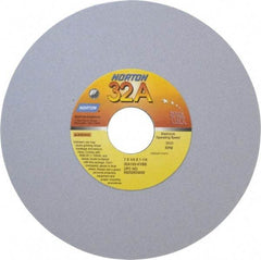 Norton - 7" Diam x 1-1/4" Hole x 1/4" Thick, K Hardness, 120 Grit Surface Grinding Wheel - Aluminum Oxide, Type 1, Fine Grade, 3,600 Max RPM, Vitrified Bond, No Recess - Industrial Tool & Supply