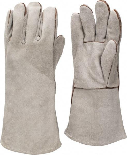 MCR Safety - Size XL Cowhide Welding Glove - 13" OAL, Gauntlet Cuff - Industrial Tool & Supply
