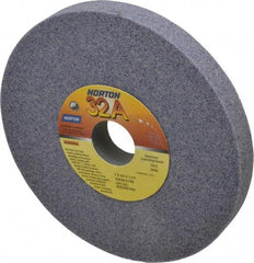Norton - 7" Diam x 1-1/4" Hole x 3/4" Thick, K Hardness, 46 Grit Surface Grinding Wheel - Aluminum Oxide, Type 1, Coarse Grade, 3,600 Max RPM, Vitrified Bond, No Recess - Industrial Tool & Supply