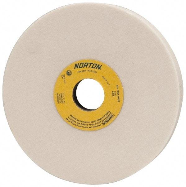 Norton - 7" Diam x 1-1/4" Hole x 1" Thick, K Hardness, 60 Grit Surface Grinding Wheel - Aluminum Oxide, Type 5, Medium Grade, 3,600 Max RPM, Vitrified Bond, One-Side Recess - Industrial Tool & Supply