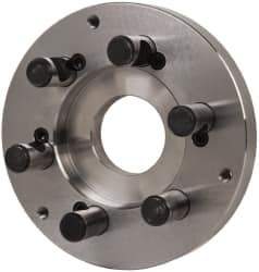 Buck Chuck Company - Adapter Back Plate for 8" Diam Self Centering Lathe Chucks - D1-6 Mount, 2.39" Through Hole Diam, 6.283mm ID, 7.87" OD, 0.985" Flange Height, Steel - Industrial Tool & Supply