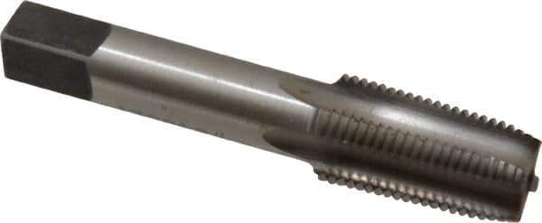 Reiff & Nestor - 1/8-27 NPT Thread, 4 Flute Standard Pipe Tap - 2-1/8" OAL, 3/4" Thread Length, 5/16" Shank Diam, Bright Finish, High Speed Steel - Exact Industrial Supply
