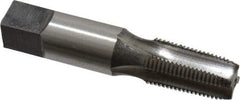 Reiff & Nestor - 1/8-27 NPTF Thread, 4 Flute Standard Pipe Tap - 2-1/8" OAL, 3/4" Thread Length, 7/16" Shank Diam, Bright Finish, High Speed Steel - Exact Industrial Supply