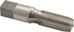 Reiff & Nestor - 1/4-18 NPSF Thread, 4 Flute Standard Pipe Tap - 2-7/16" OAL, 1-1/16" Thread Length, 9/16" Shank Diam, Bright Finish, High Speed Steel - Exact Industrial Supply