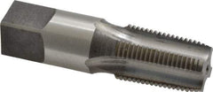 Reiff & Nestor - 3/8-18 NPT Thread, 4 Flute Standard Pipe Tap - 2-9/16" OAL, 1-1/16" Thread Length, 0.7" Shank Diam, Bright Finish, High Speed Steel - Exact Industrial Supply