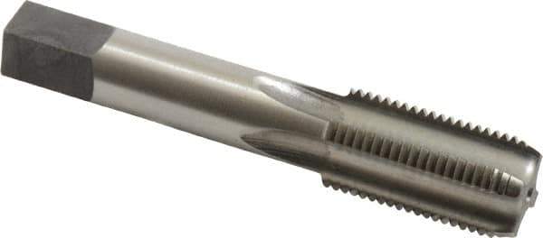 Reiff & Nestor - 1/8-27 NPS Thread, 4 Flute Standard Pipe Tap - 2-1/8" OAL, 3/4" Thread Length, 5/16" Shank Diam, Bright Finish, High Speed Steel - Exact Industrial Supply