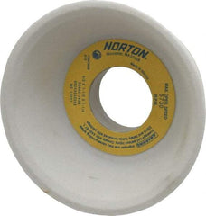 Norton - 4" Diam, 1-1/4" Hole Size, 1-1/2" Overall Thickness, 80 Grit, Type 11 Tool & Cutter Grinding Wheel - Medium Grade, Aluminum Oxide, J Hardness, Vitrified Bond, 5,730 RPM - Industrial Tool & Supply