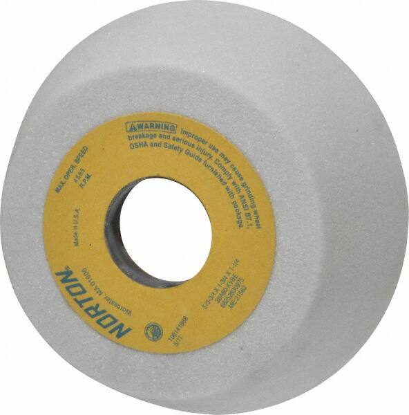 Norton - 5" Diam, 1-1/4" Hole Size, 1-3/4" Overall Thickness, 60 Grit, Type 11 Tool & Cutter Grinding Wheel - Medium Grade, Aluminum Oxide, K Hardness, Vitrified Bond, 4,585 RPM - Industrial Tool & Supply