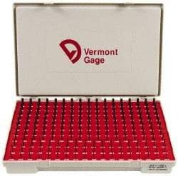 Vermont Gage - 190 Piece, 0.0615-0.2505 Inch Diameter Plug and Pin Gage Set - Plus 0.0002 Inch Tolerance, Class ZZ - Industrial Tool & Supply