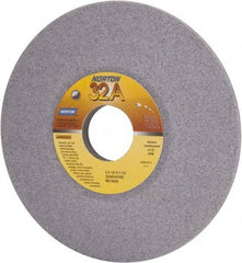 Norton - 6" Diam, 1-1/4" Hole Size, 1/2" Overall Thickness, 60 Grit, Type 12 Tool & Cutter Grinding Wheel - Medium Grade, Aluminum Oxide, K Hardness, Vitrified Bond, 4,140 RPM - Industrial Tool & Supply