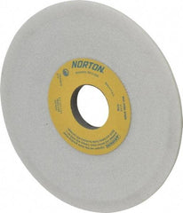 Norton - 6" Diam, 1-1/4" Hole Size, 1/2" Overall Thickness, 46 Grit, Type 12 Tool & Cutter Grinding Wheel - Coarse Grade, Diamond, J Hardness, Vitrified Bond, 4,140 RPM - Industrial Tool & Supply