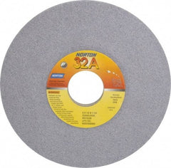 Norton - 6" Diam, 1-1/4" Hole Size, 1/2" Overall Thickness, 60 Grit, Type 12 Tool & Cutter Grinding Wheel - Medium Grade, Aluminum Oxide, J Hardness, Vitrified Bond, 4,140 RPM - Industrial Tool & Supply