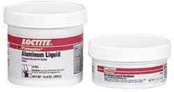 Loctite - 1 Lb Kit Silver Epoxy Resin Putty - -20 to 200°F Operating Temp, 6 hr Full Cure Time, Series 135 - Industrial Tool & Supply