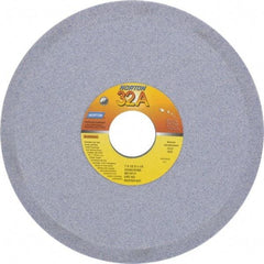 Norton - 7" Diam, 1-1/4" Hole Size, 1/2" Overall Thickness, 60 Grit, Type 12 Tool & Cutter Grinding Wheel - Medium Grade, Aluminum Oxide, K Hardness, Vitrified Bond, 3,550 RPM - Industrial Tool & Supply