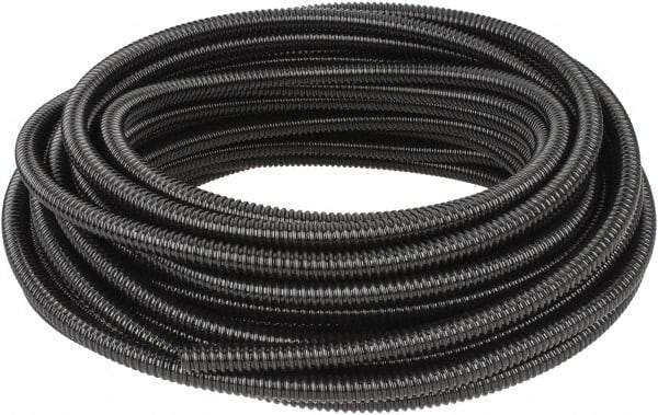 Hubbell Wiring Device-Kellems - 3/8" Trade Size, 100' Long, Flexible Liquidtight Conduit - PVC, 12.6mm ID, Black - Industrial Tool & Supply