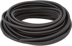 Hubbell Wiring Device-Kellems - 3/8" Trade Size, 100' Long, Flexible Liquidtight Conduit - PVC, 12.6mm ID, Black - Industrial Tool & Supply