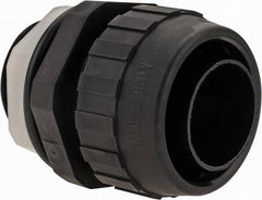 Hubbell Wiring Device-Kellems - 1" Trade, Nylon Push In Straight Liquidtight Conduit Connector - Noninsulated - Industrial Tool & Supply
