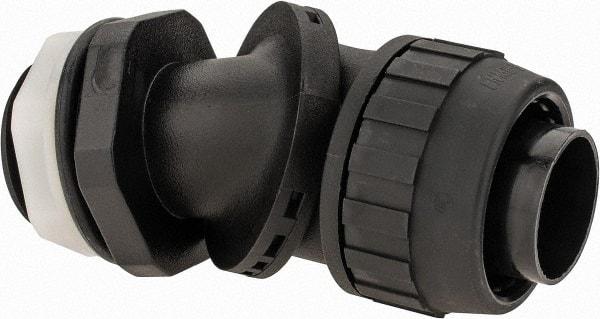 Hubbell Wiring Device-Kellems - 1" Trade, Nylon Push In Flexible Liquidtight Conduit Connector - Noninsulated - Industrial Tool & Supply