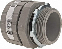 Hubbell Wiring Device-Kellems - 1-1/2" Trade, Nylon Push In Straight Liquidtight Conduit Connector - Noninsulated - Industrial Tool & Supply