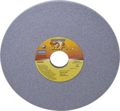 Norton - 8" Diam x 1-1/4" Hole x 1/4" Thick, I Hardness, 60 Grit Surface Grinding Wheel - Aluminum Oxide, Type 1, Medium Grade, 3,600 Max RPM, Vitrified Bond, No Recess - Industrial Tool & Supply