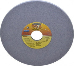 Norton - 8" Diam x 1-1/4" Hole x 1/4" Thick, K Hardness, 60 Grit Surface Grinding Wheel - Aluminum Oxide, Type 1, Medium Grade, 3,600 Max RPM, Vitrified Bond, No Recess - Industrial Tool & Supply