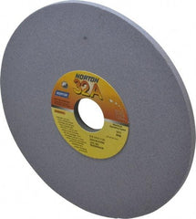 Norton - 8" Diam x 1-1/4" Hole x 1/4" Thick, K Hardness, 100 Grit Surface Grinding Wheel - Aluminum Oxide, Type 1, Fine Grade, 3,600 Max RPM, Vitrified Bond, No Recess - Industrial Tool & Supply