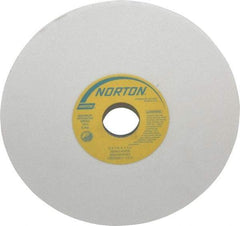Norton - 8" Diam x 1-1/4" Hole x 1/4" Thick, K Hardness, 80 Grit Surface Grinding Wheel - Aluminum Oxide, Type 1, Medium Grade, 3,600 Max RPM, Vitrified Bond, No Recess - Industrial Tool & Supply