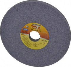 Norton - 8" Diam x 1-1/4" Hole x 1/2" Thick, I Hardness, 46 Grit Surface Grinding Wheel - Aluminum Oxide, Type 1, Coarse Grade, 3,105 Max RPM, Vitrified Bond, No Recess - Industrial Tool & Supply