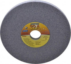 Norton - 8" Diam x 1-1/4" Hole x 1/2" Thick, J Hardness, 46 Grit Surface Grinding Wheel - Aluminum Oxide, Type 1, Coarse Grade, 3,600 Max RPM, Vitrified Bond, No Recess - Industrial Tool & Supply